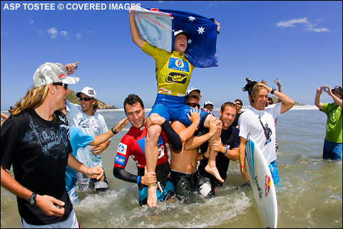 Mick Fanning Wins Hang Loose Santa Catarina Pro and ASP World Title.  Surf Photo Credit ASP Tostee