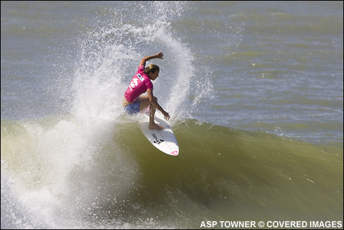 Chelsea Hedges Billabong Gilrs Pro Itacare Brazil Surf Contest. Pic Credit ASP