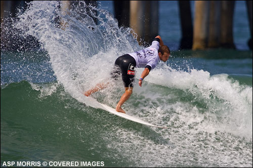 CJ Hobgood Winner of The 2007 Honda U.S. Open of Surfing Championship Surf Contest.  Pic Credit ASP Tostee