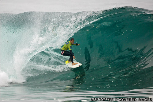 Damien Hobgood Rip Curl Pro Chile Surf Contest.  Pic credit ASP Tostee