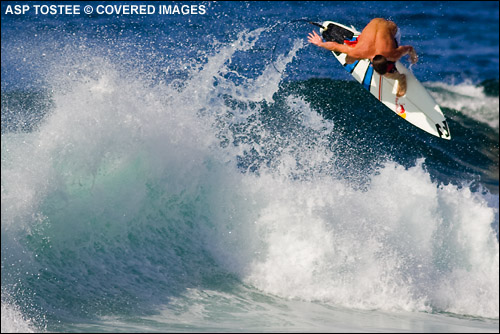 Pipe master and aerial master andy Irons will be out to defend his Billabong Pipeline Masters title.  Surfing Photo Credit ASP Tostee