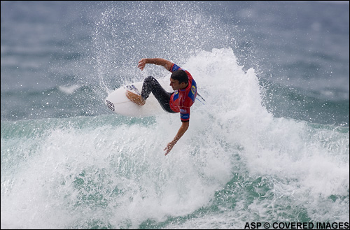 Joel Parkinson (Aus) particuarly impressive in his round one heat win. Pic Credit ASP Tostee