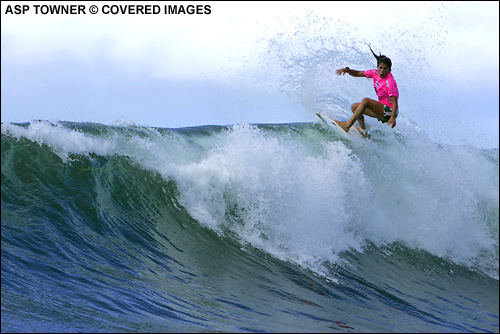 Billabong Pro Maui - Silvana Lima contemplates her next move from the top, knowing each decision she makes may decide her shot at the world title. Photo Credit ASP Tostee