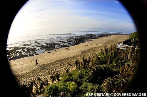 No Surfing Today at The Billabong Pro JBay Surf Contest; More Swell Forecasted For Later In The Week.