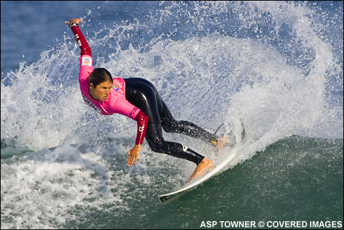 Sofia Mulanovich Surfing Mancora Peru Classic Surf Contest.  Photo Credit ASP Tostee