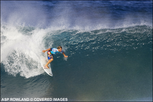 Occy Surfing His Last Heat at The Billabong Piple Masters.  Surfing Photo Credit ASP Tostee