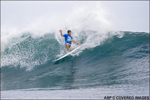 Aussie Mark Occhilupo will take on Cory Lopez (USA) in round 2. Pic Credit ASP Tostee