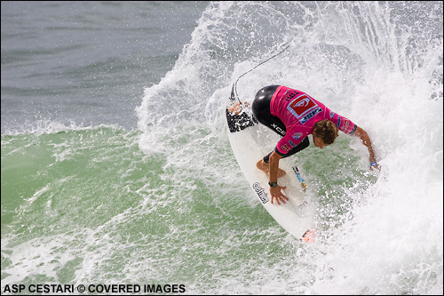 Kai Otton Quiksilver Pro France Surf Contest.  Photo Credit ASP Media