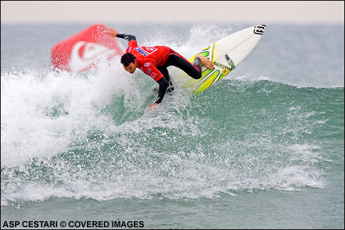 Joel Parkinson Quiksilver Pro France Surf Contest.  Photo Credit ASP Media