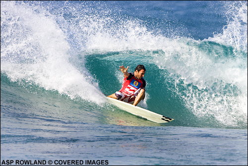 Joel Parkinson finished fourth and took home a second place in the Vans Triple Crown of Surfing.  Surfing Photo ASP Tostee