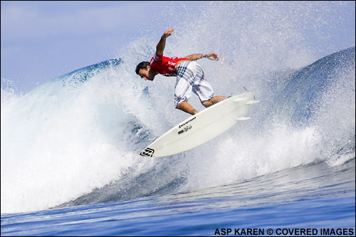 Joel Parkinson Teahupoo.  Pic Credit ASP Tostee