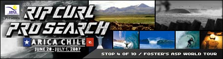 Rip Curl Pro Search Chile Surf Contest 2007