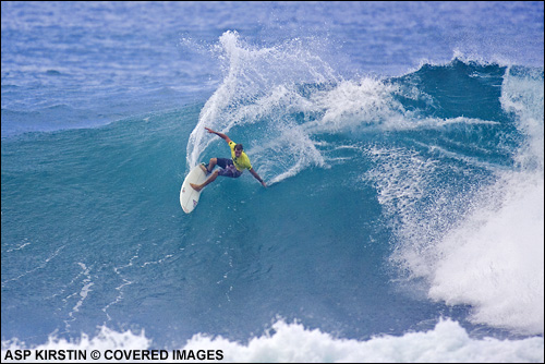 Daniel Ross Surfing Sunset Beach.  Photo Credit ASP Tostee