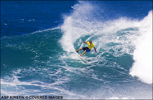 Daniel Ross Ripped His Way Into The Finals and Earned a 4th Place at The O'neill World Cup of Surfing Sunset Beach.  Surf Photo Credit ASP Tostee