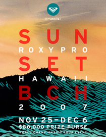 Roxy Pro Hawaii Sunset Beach Surf Contest Live on Pro Surfing .com