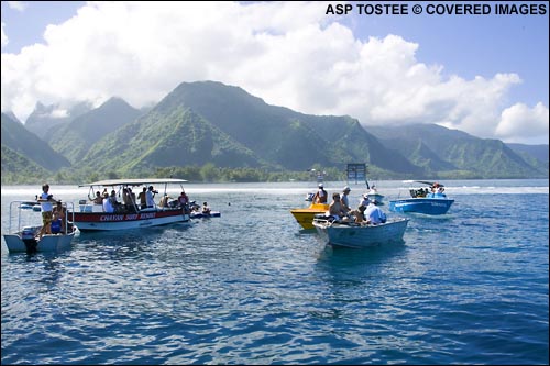 Billabong Pro Teahupoo Channel.  Pic Credit ASP Tostee