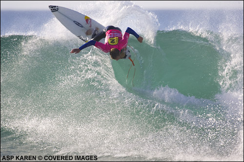Warwick Wright to Face Kelly Slater in Round One of The Billabong Pro JBay Surf Contest.  Pic Credit ASP Tostee