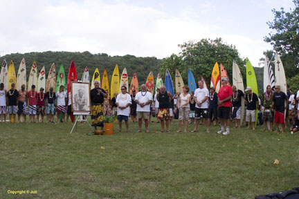 Quiksliver Eddie Aikau Opening Ceremonies. Pic credit Joli