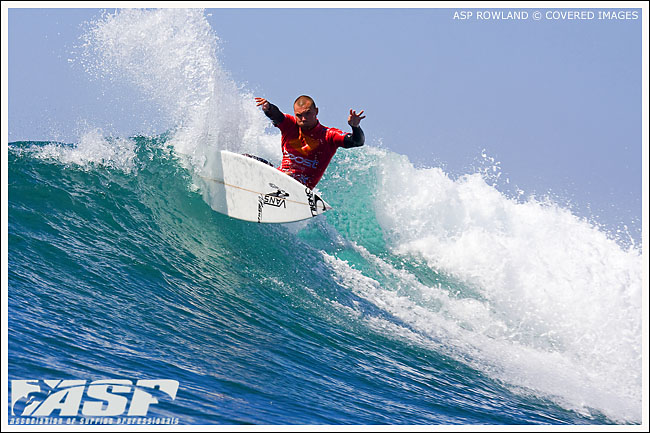 Timmy Reyes Boost Mobile Pro Day 3. Surfing Photo Credit ASP Tostee